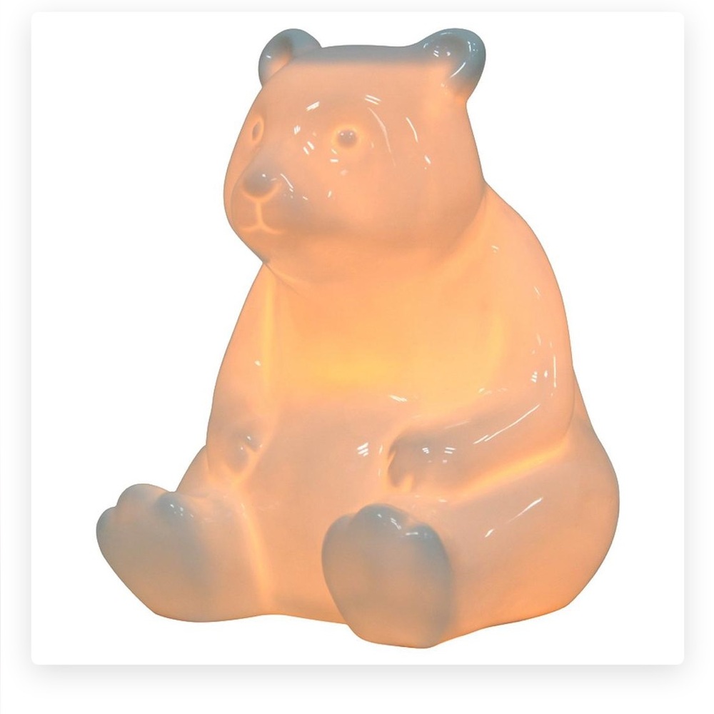 Pillowfort Bear Night Light - Soft White and Blue